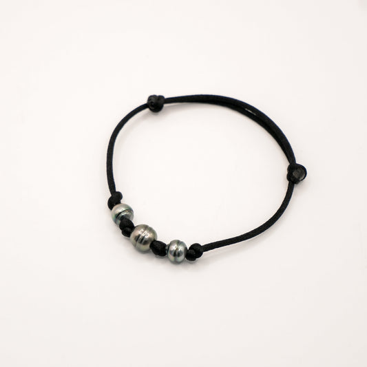 Bracelet cordon 3 perles Ma boutique