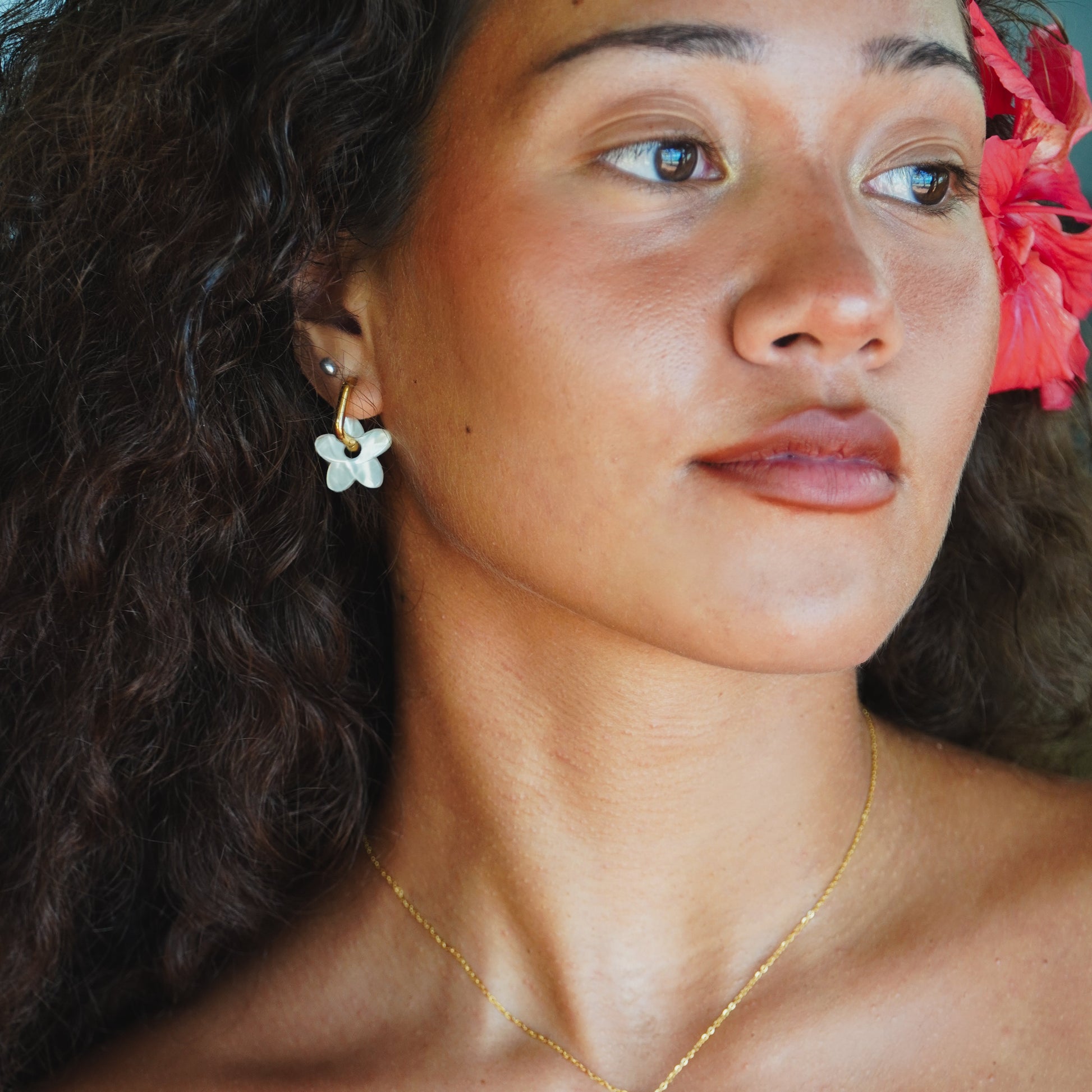   Boucles Aloha - Doré et argenté  Ma boutique