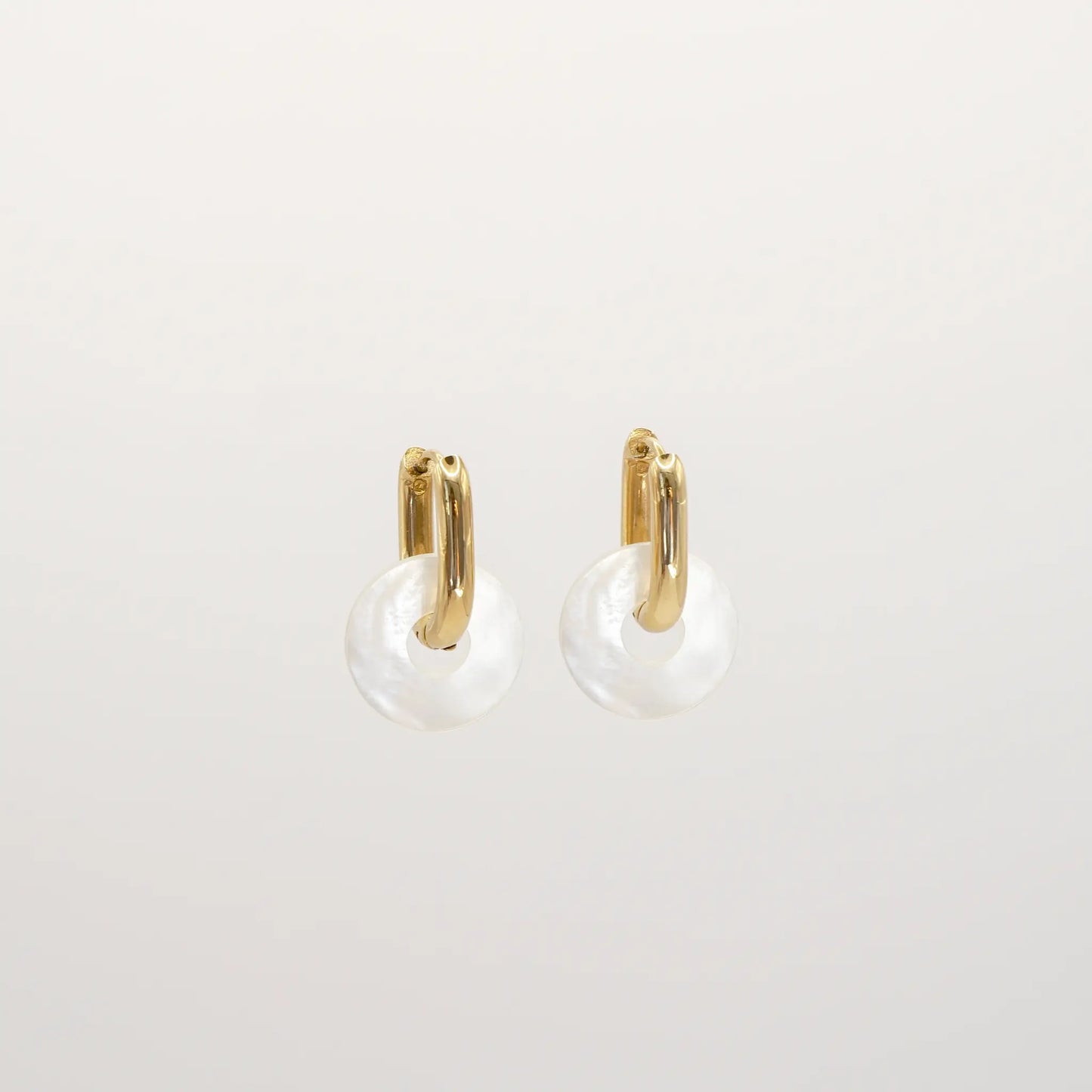   Boucles nacre Vaimei - Doré ou Argenté AKOIA