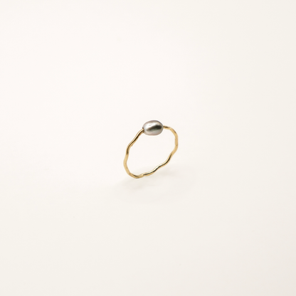   Bague Sea keshi - Goldfilled  Ma boutique